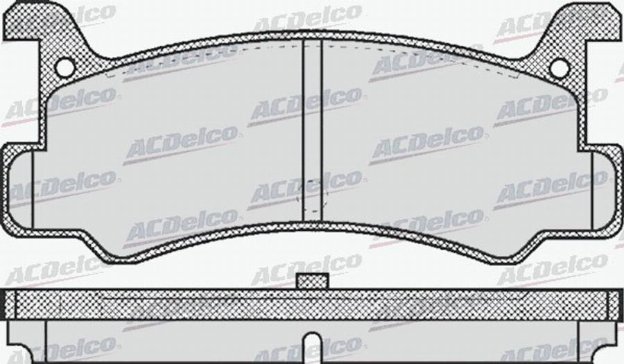 ACDelco AC420781D - Bremžu uzliku kompl., Disku bremzes autodraugiem.lv