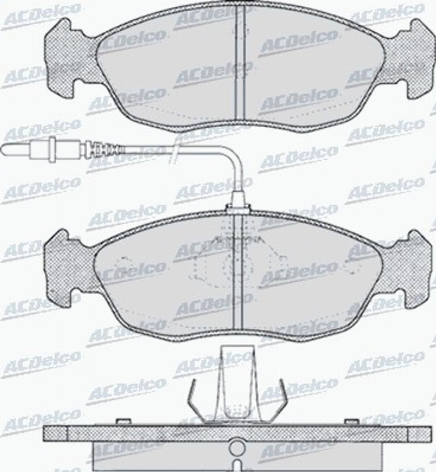 ACDelco AC475881D - Bremžu uzliku kompl., Disku bremzes autodraugiem.lv