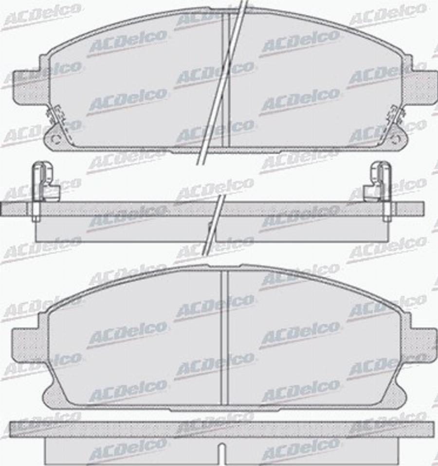 ACDelco AC695381D - Bremžu uzliku kompl., Disku bremzes autodraugiem.lv