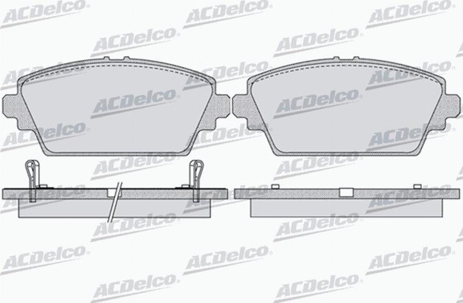 ACDelco AC690081D - Bremžu uzliku kompl., Disku bremzes autodraugiem.lv