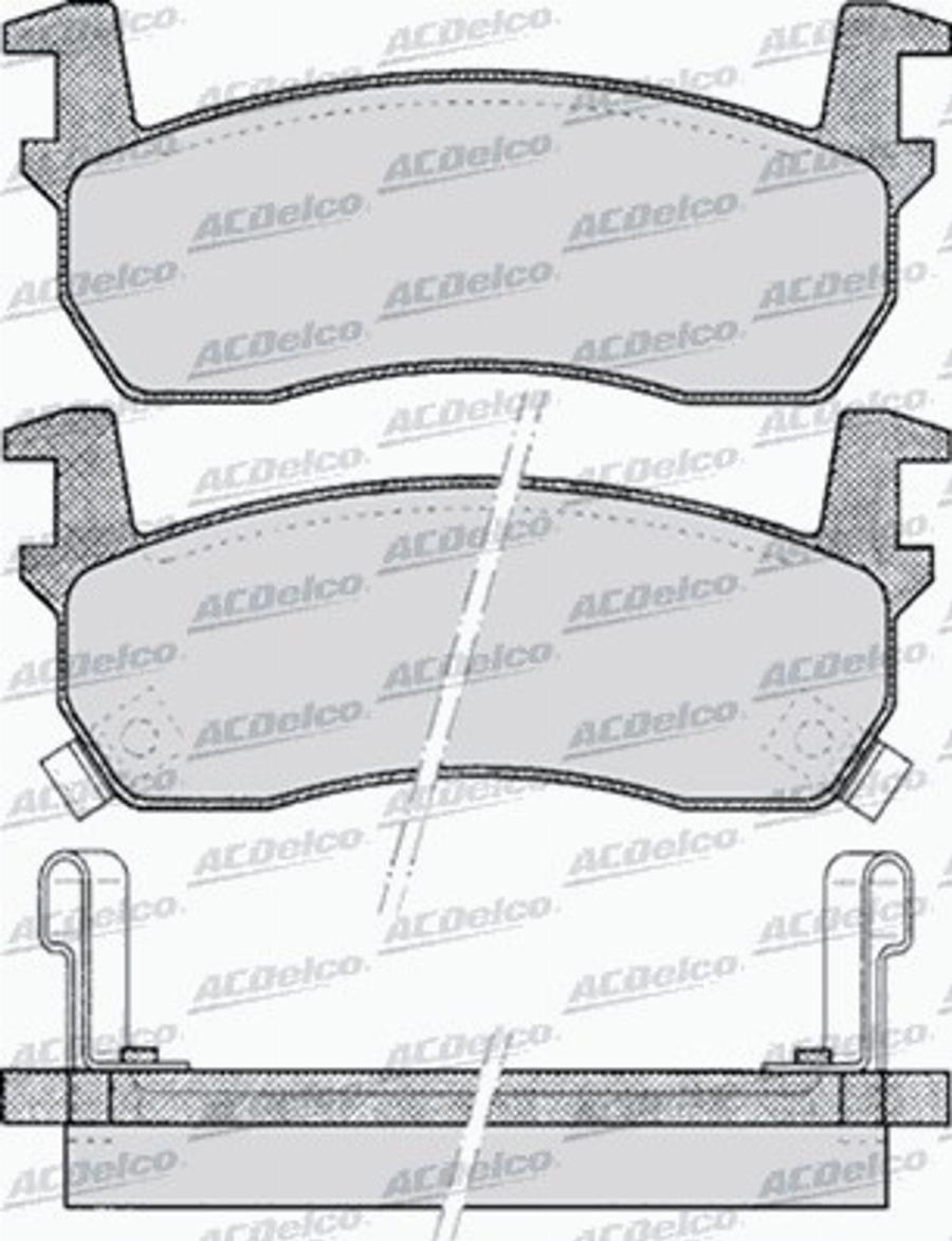 ACDelco AC656081D - Bremžu uzliku kompl., Disku bremzes autodraugiem.lv