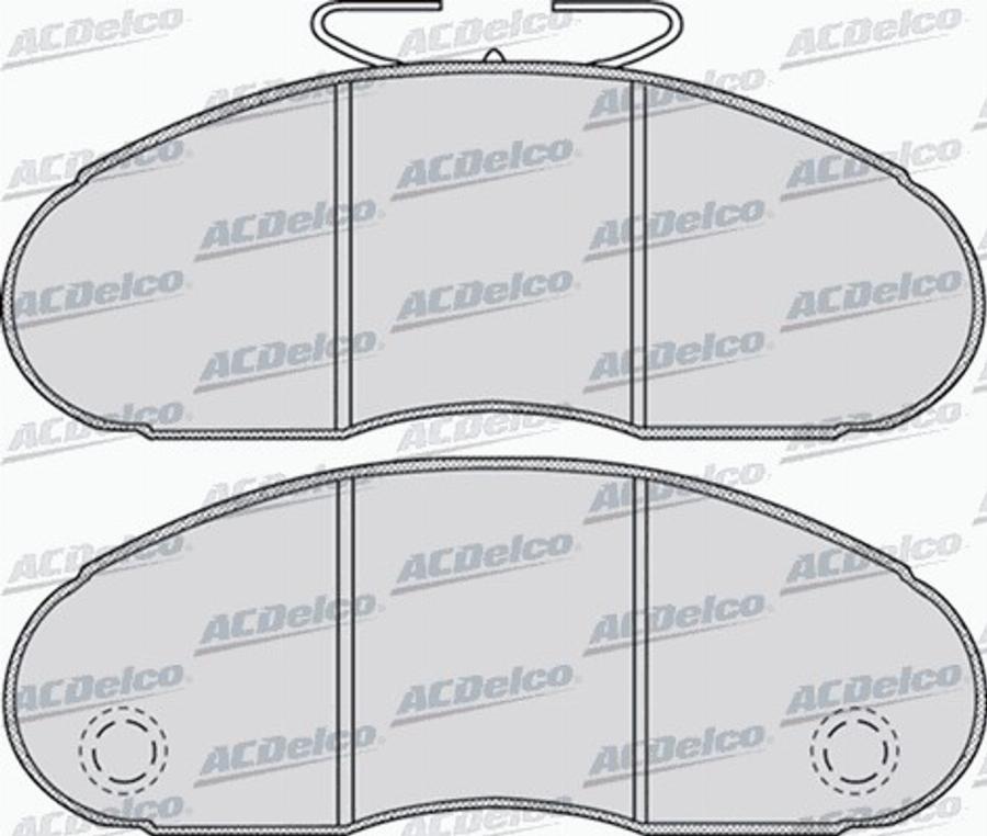 ACDelco AC664281D - Bremžu uzliku kompl., Disku bremzes autodraugiem.lv