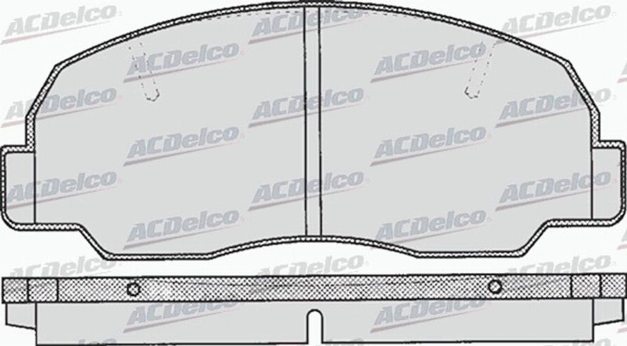 ACDelco AC661981D - Bremžu uzliku kompl., Disku bremzes autodraugiem.lv