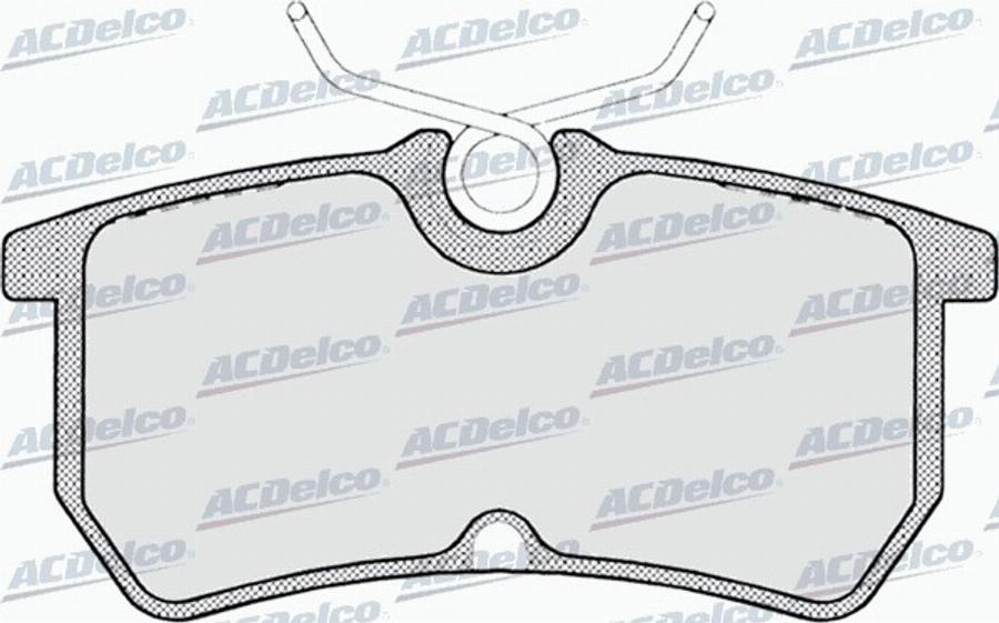 ACDelco AC668781D - Bremžu uzliku kompl., Disku bremzes autodraugiem.lv