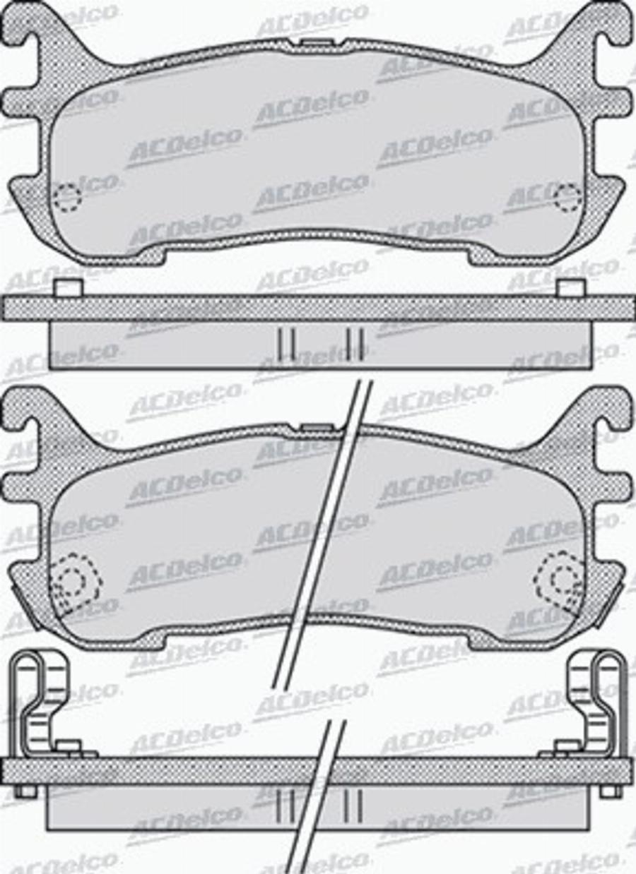 ACDelco AC606381D - Bremžu uzliku kompl., Disku bremzes autodraugiem.lv