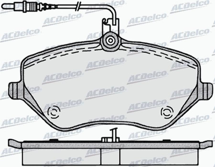 ACDelco AC619781D - Bremžu uzliku kompl., Disku bremzes autodraugiem.lv