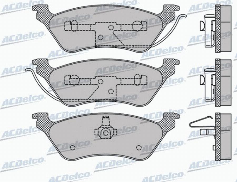 ACDelco AC618683D - Bremžu uzliku kompl., Disku bremzes autodraugiem.lv