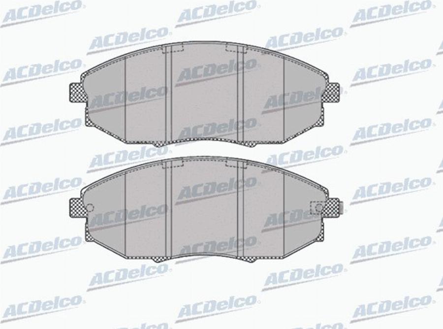 ACDelco AC687981D - Bremžu uzliku kompl., Disku bremzes autodraugiem.lv