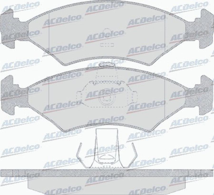 ACDelco AC633681D - Bremžu uzliku kompl., Disku bremzes autodraugiem.lv