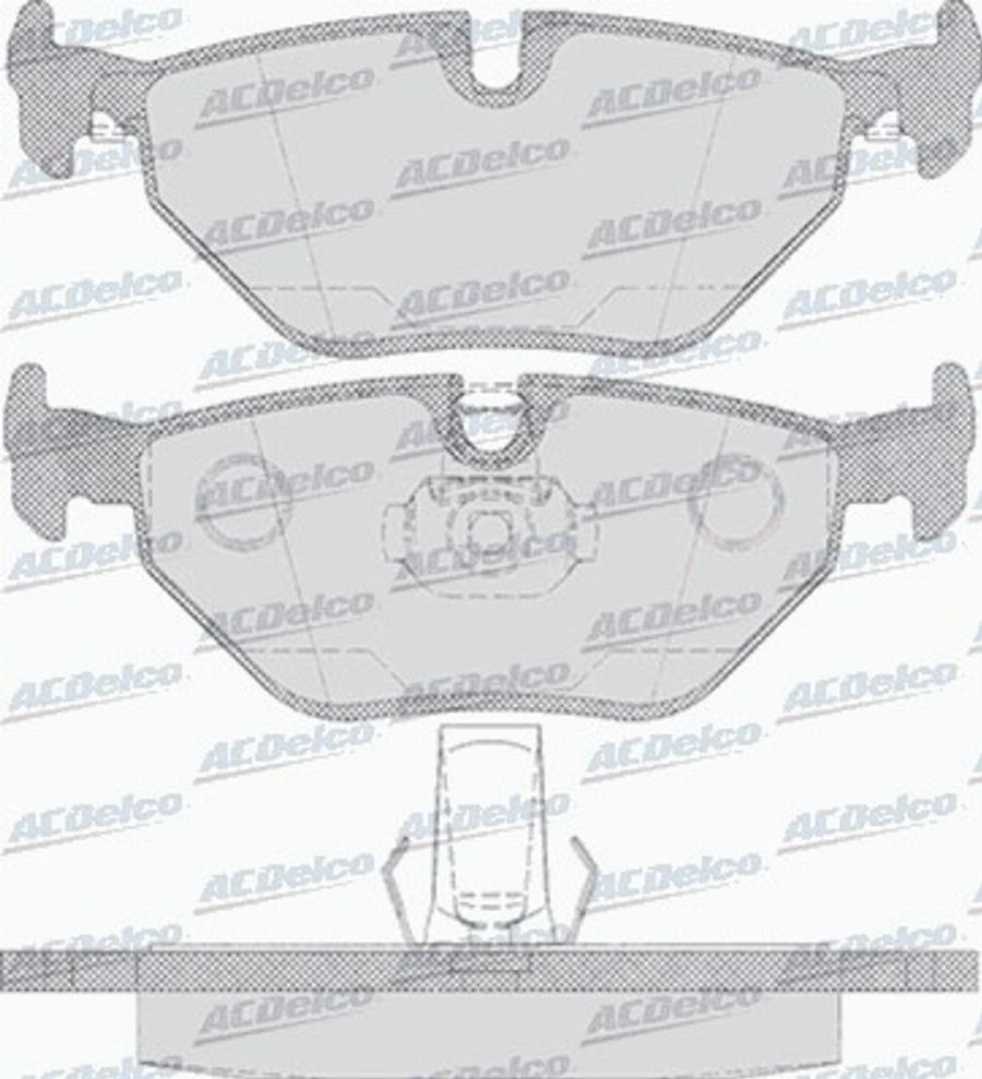 ACDelco AC637181D - Bremžu uzliku kompl., Disku bremzes autodraugiem.lv