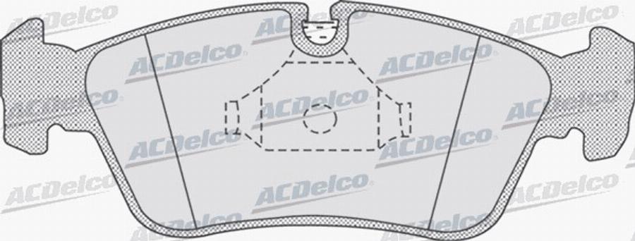 ACDelco AC672581D - Bremžu uzliku kompl., Disku bremzes autodraugiem.lv