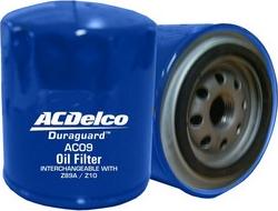 ACDelco AC09 - Eļļas filtrs autodraugiem.lv