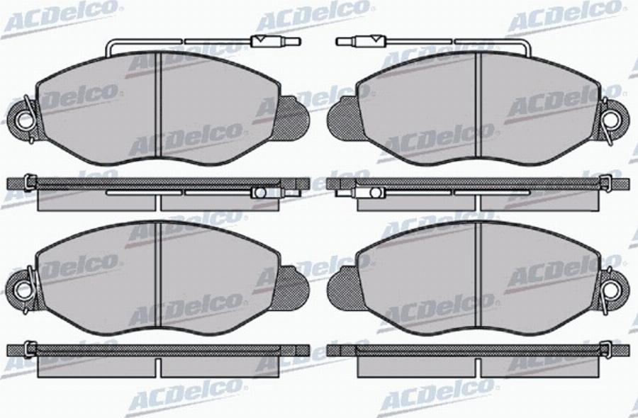 ACDelco AC058994AD - Bremžu uzliku kompl., Disku bremzes autodraugiem.lv