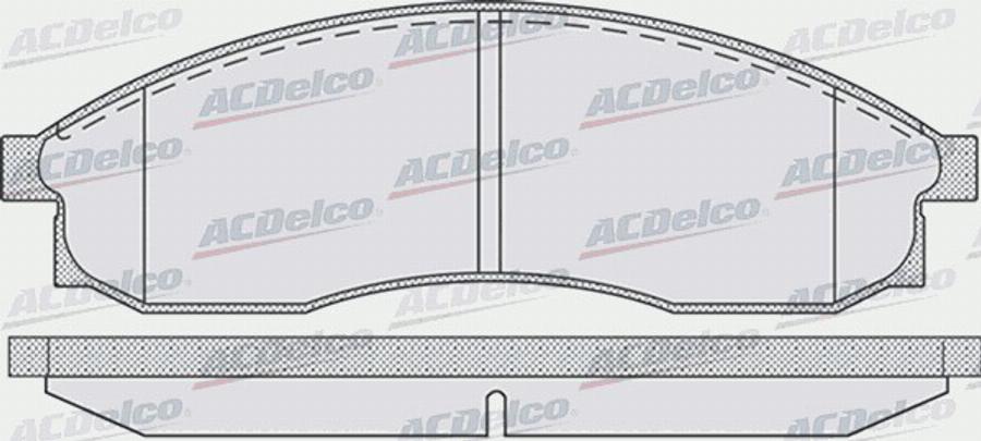 ACDelco AC058942D - Bremžu uzliku kompl., Disku bremzes autodraugiem.lv