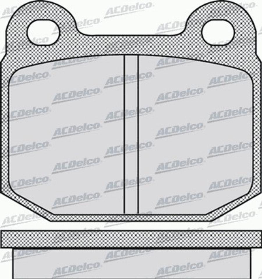 ACDelco AC058947D - Bremžu uzliku kompl., Disku bremzes autodraugiem.lv