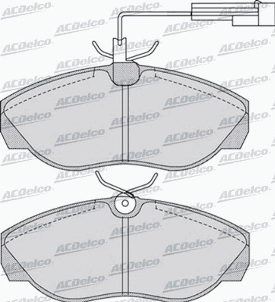 ACDelco AC058964D - Bremžu uzliku kompl., Disku bremzes autodraugiem.lv