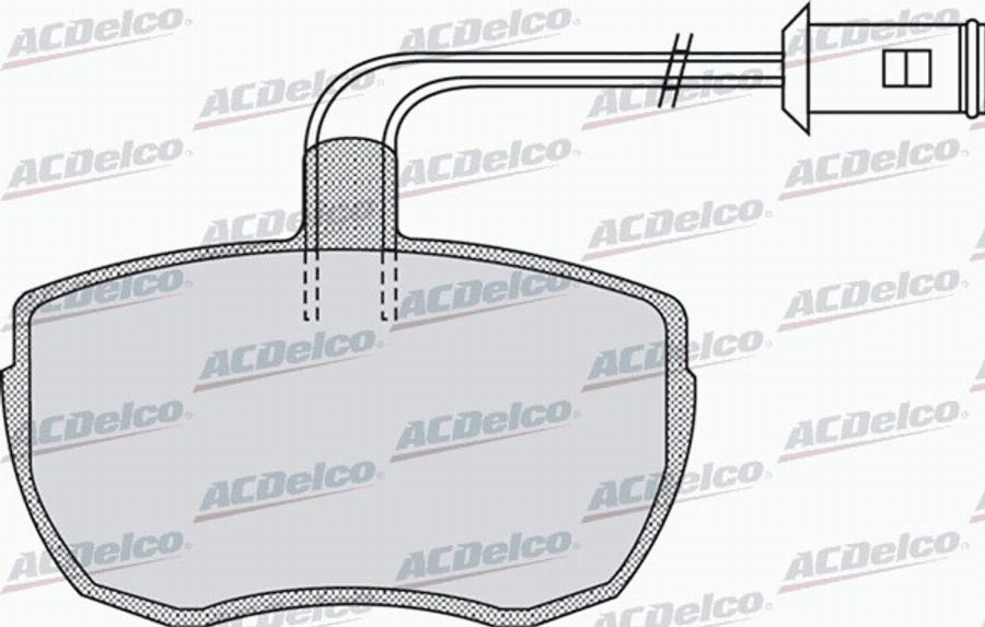 ACDelco AC058968D - Bremžu uzliku kompl., Disku bremzes autodraugiem.lv