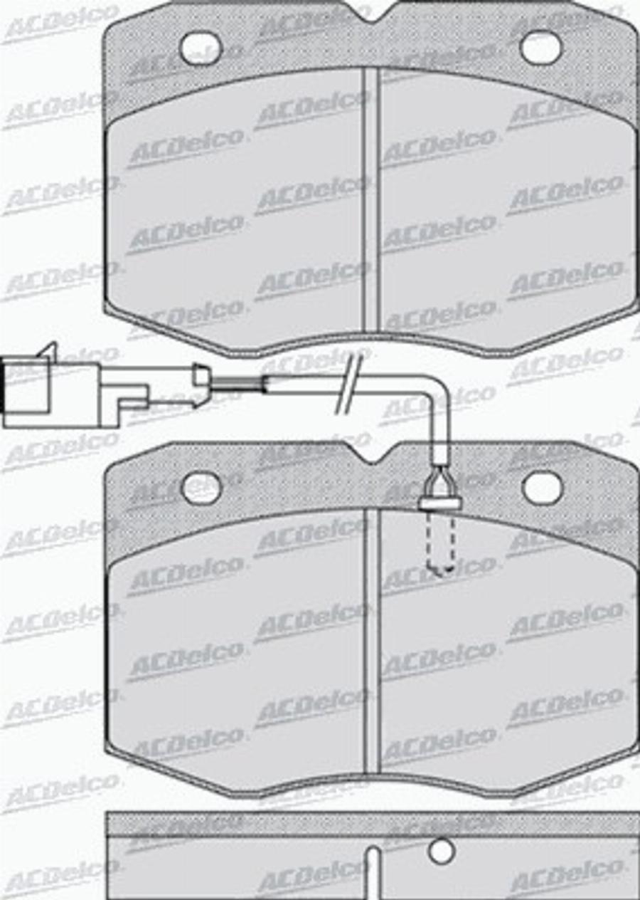 ACDelco AC058963D - Bremžu uzliku kompl., Disku bremzes autodraugiem.lv