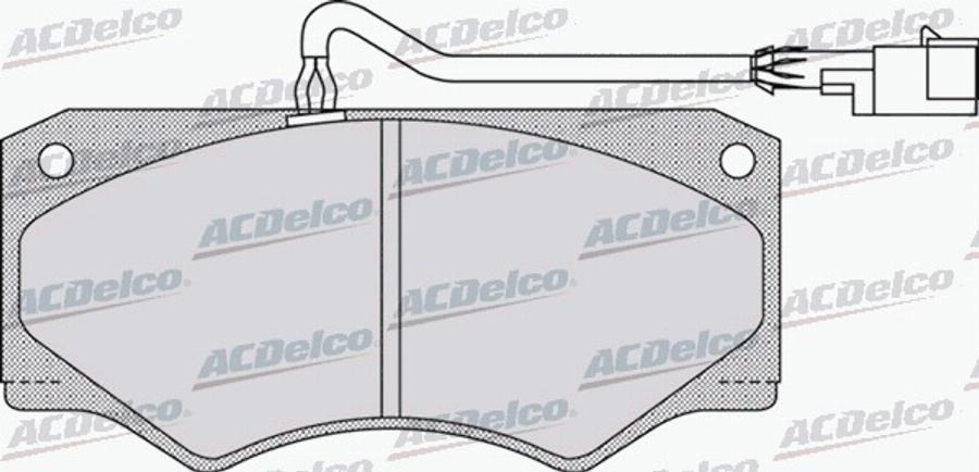 ACDelco AC058962D - Bremžu uzliku kompl., Disku bremzes autodraugiem.lv