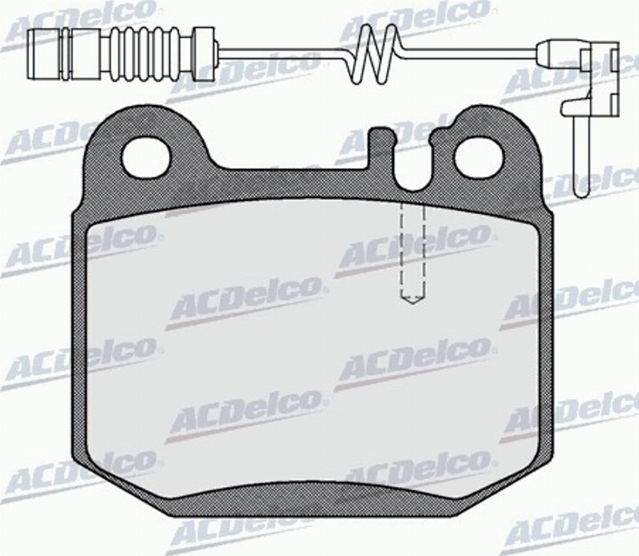 ACDelco AC058901AD - Bremžu uzliku kompl., Disku bremzes autodraugiem.lv