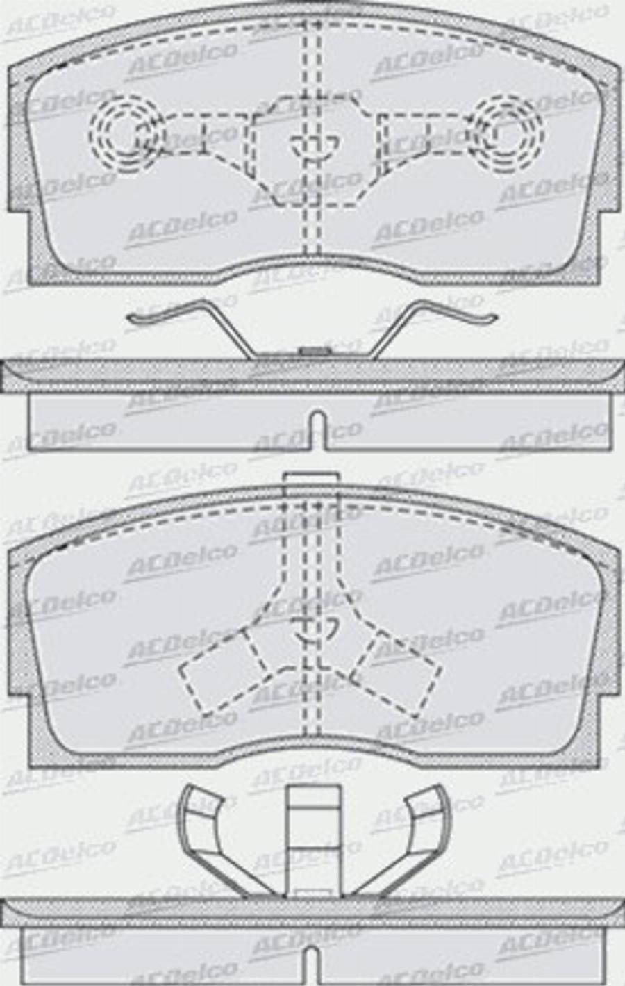 ACDelco AC058926D - Bremžu uzliku kompl., Disku bremzes autodraugiem.lv