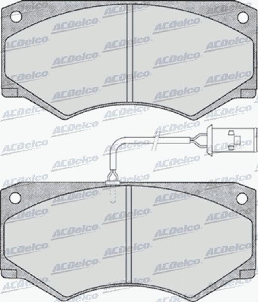 ACDelco AC058499D - Bremžu uzliku kompl., Disku bremzes autodraugiem.lv