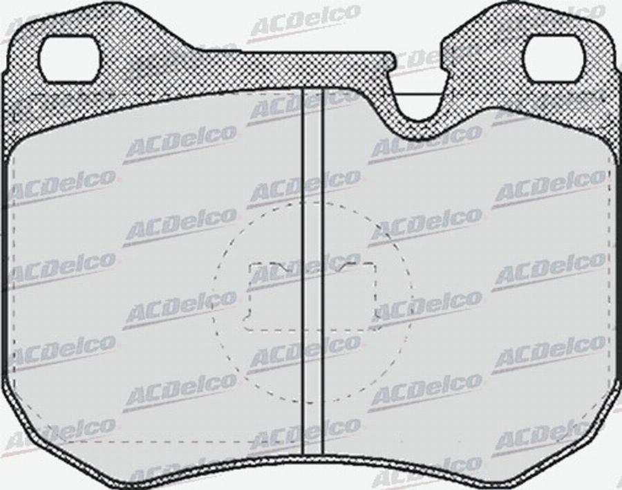 ACDelco AC058402D - Bremžu uzliku kompl., Disku bremzes autodraugiem.lv