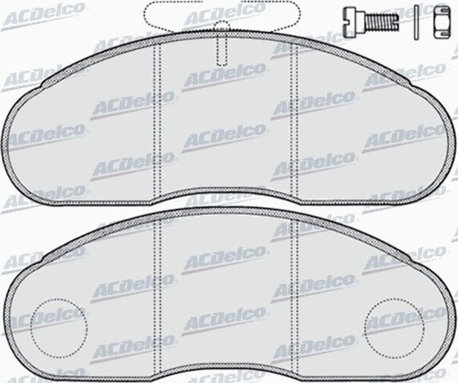 ACDelco AC058414D - Bremžu uzliku kompl., Disku bremzes autodraugiem.lv