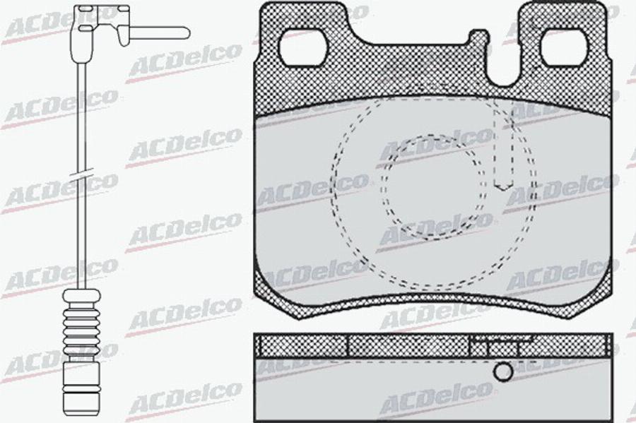 ACDelco AC058485AD - Bremžu uzliku kompl., Disku bremzes autodraugiem.lv