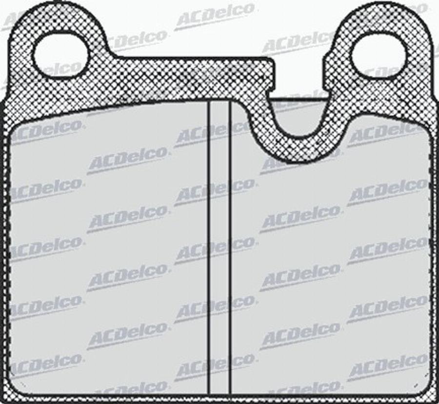 ACDelco AC058432D - Bremžu uzliku kompl., Disku bremzes autodraugiem.lv