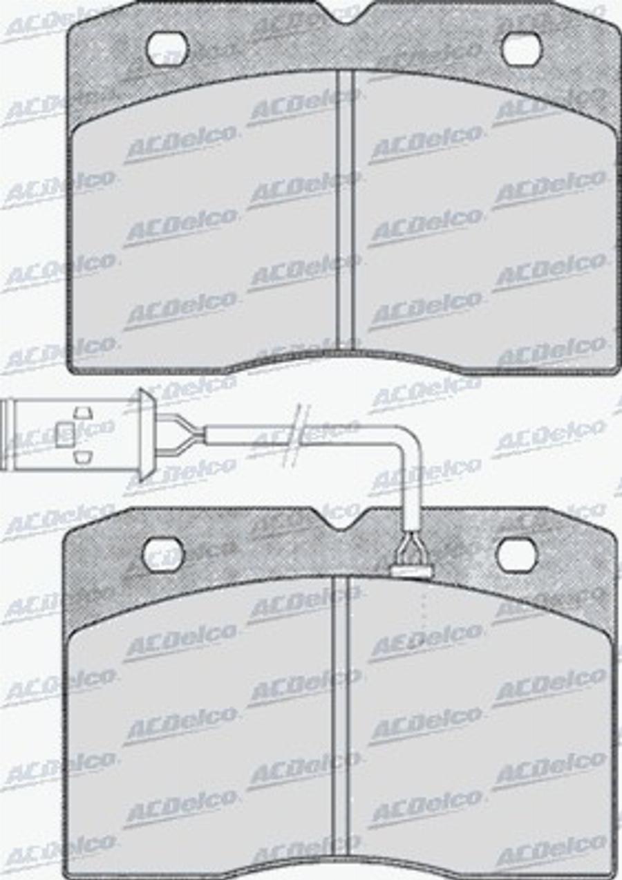 ACDelco AC058425D - Bremžu uzliku kompl., Disku bremzes autodraugiem.lv