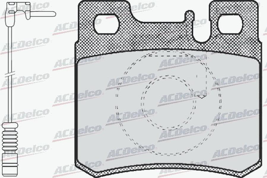 ACDelco AC058428AD - Bremžu uzliku kompl., Disku bremzes autodraugiem.lv