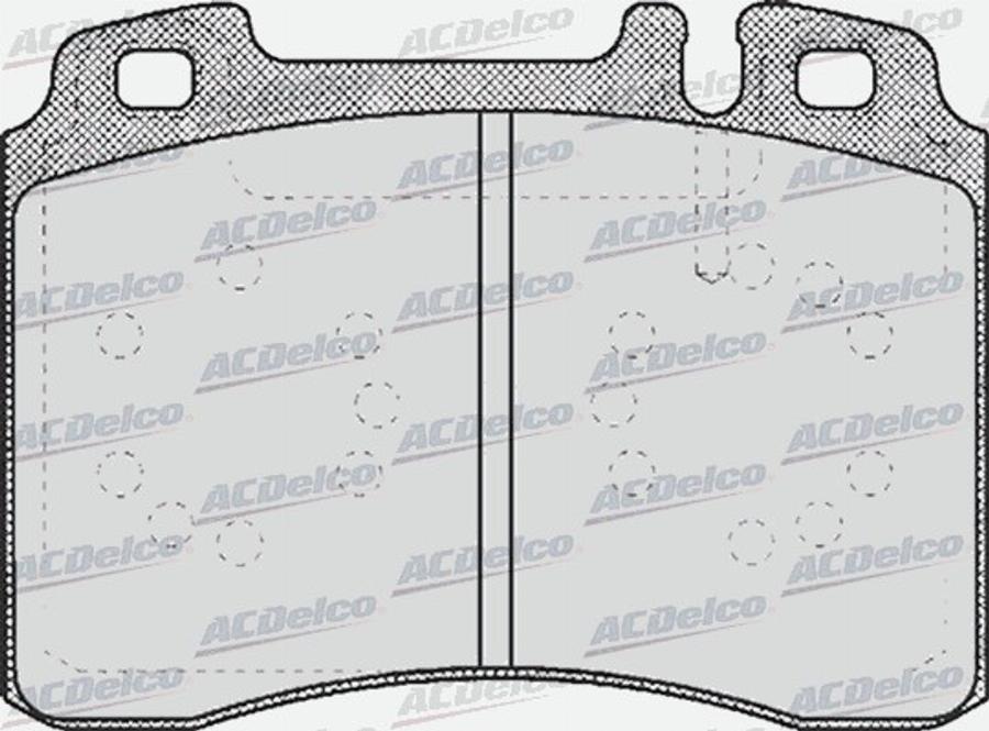 ACDelco AC058423D - Bremžu uzliku kompl., Disku bremzes autodraugiem.lv