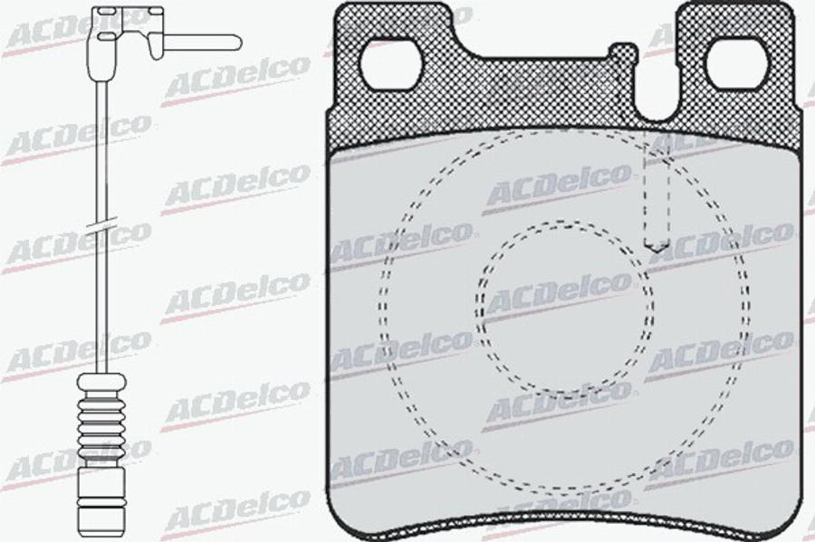 ACDelco AC058477AD - Bremžu uzliku kompl., Disku bremzes autodraugiem.lv