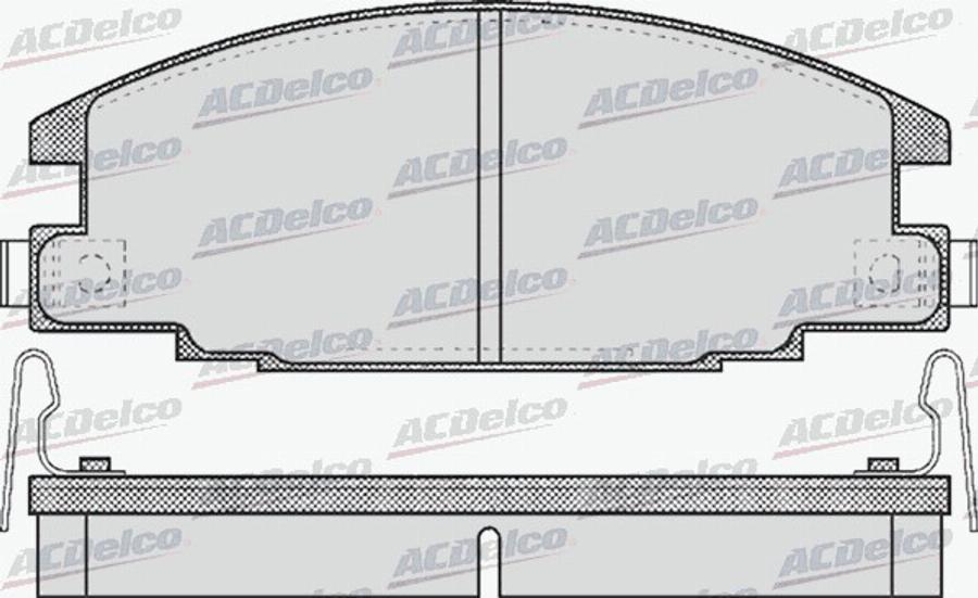 ACDelco AC058544D - Bremžu uzliku kompl., Disku bremzes autodraugiem.lv