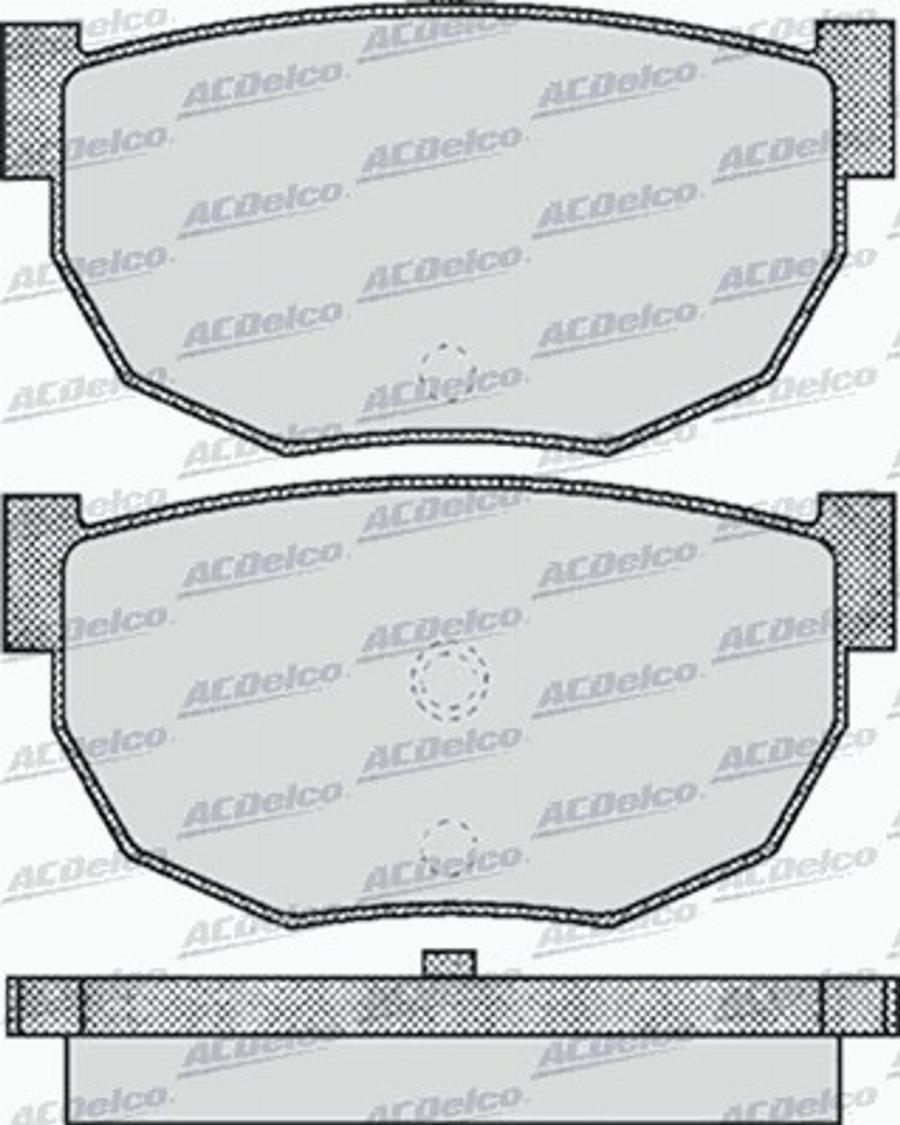 ACDelco AC058503D - Bremžu uzliku kompl., Disku bremzes autodraugiem.lv