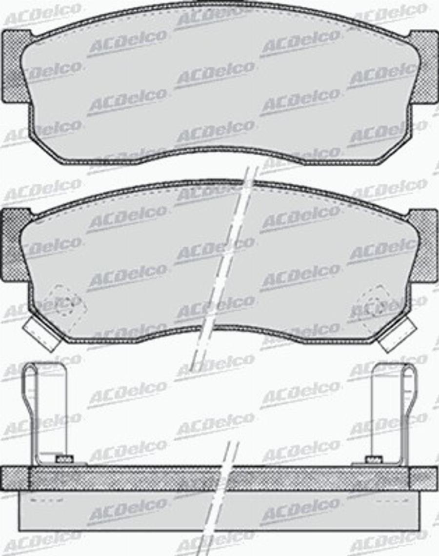 ACDelco AC058515D - Bremžu uzliku kompl., Disku bremzes autodraugiem.lv