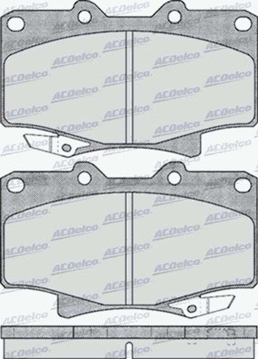 ACDelco AC058537D - Bremžu uzliku kompl., Disku bremzes autodraugiem.lv