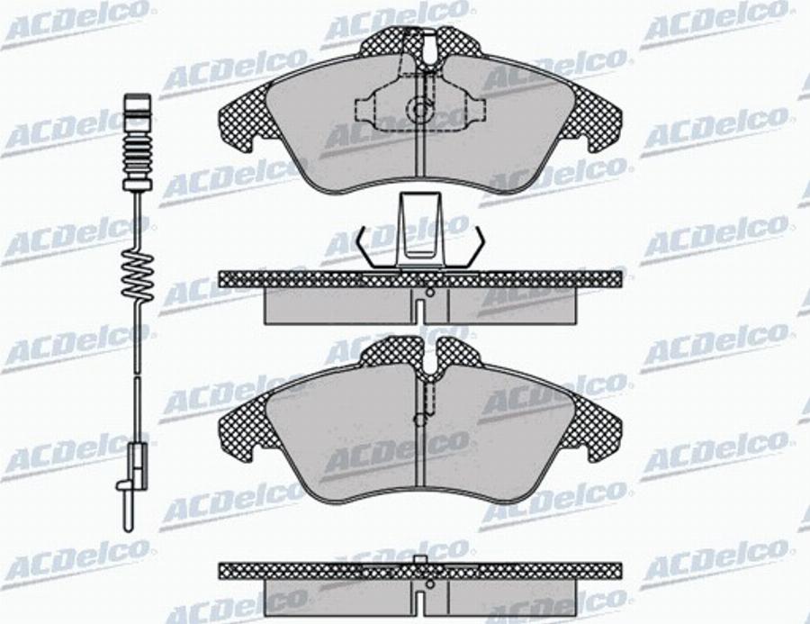 ACDelco AC058608AD - Bremžu uzliku kompl., Disku bremzes autodraugiem.lv