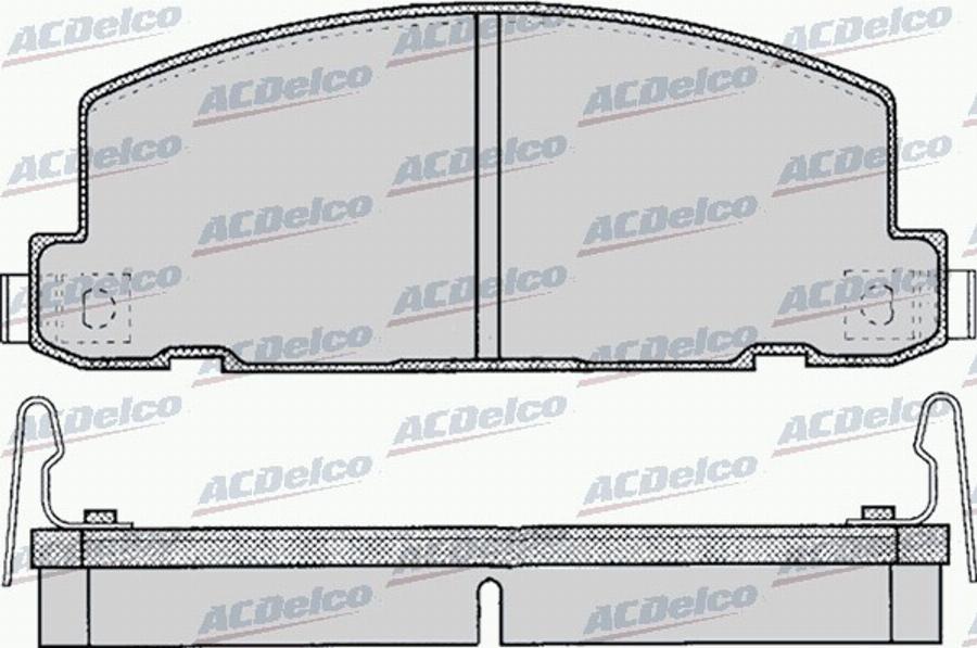 ACDelco AC058053D - Bremžu uzliku kompl., Disku bremzes autodraugiem.lv