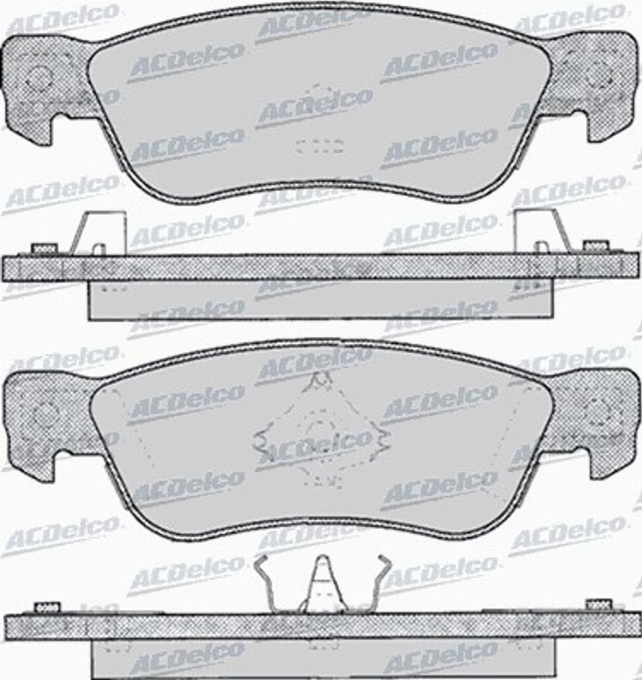 ACDelco AC058052D - Bremžu uzliku kompl., Disku bremzes autodraugiem.lv