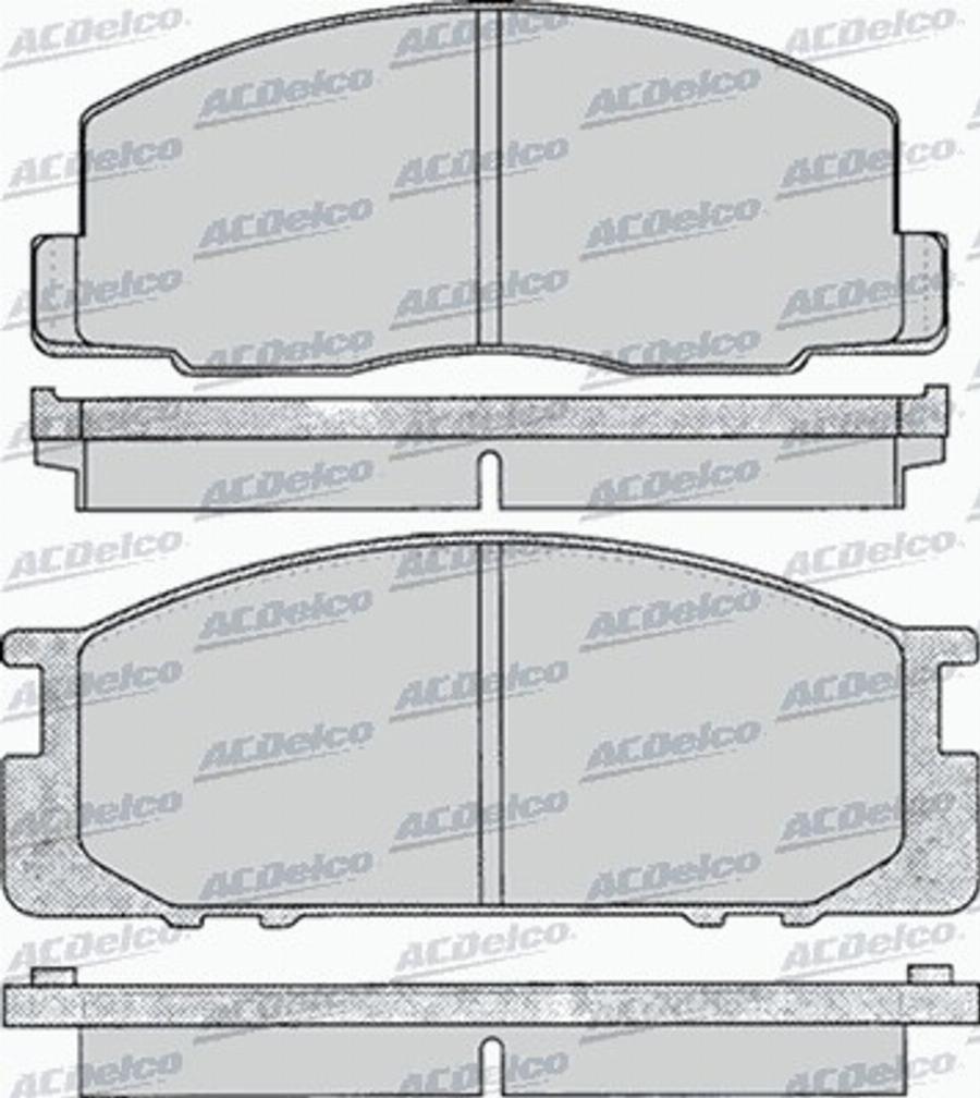 ACDelco AC058063D - Bremžu uzliku kompl., Disku bremzes autodraugiem.lv