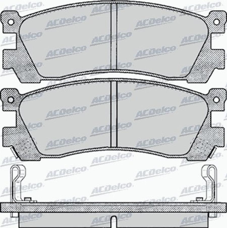 ACDelco AC058038D - Bremžu uzliku kompl., Disku bremzes autodraugiem.lv