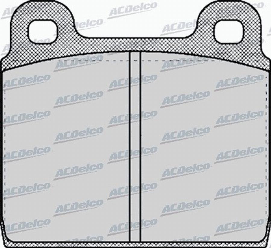 ACDelco AC058026D - Bremžu uzliku kompl., Disku bremzes autodraugiem.lv