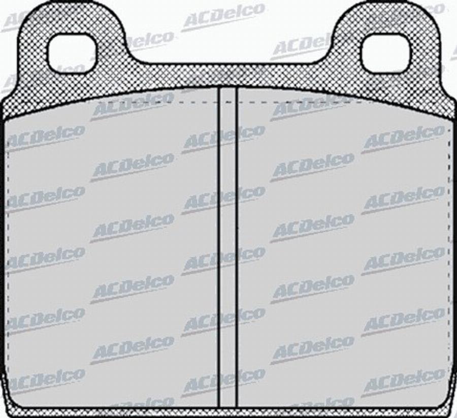 ACDelco AC058027D - Bremžu uzliku kompl., Disku bremzes autodraugiem.lv