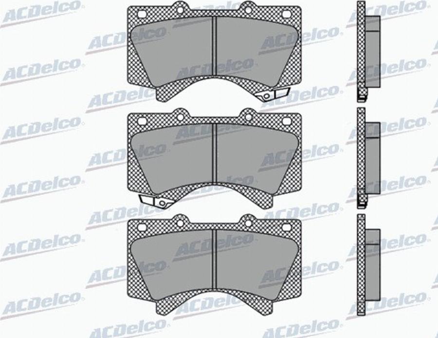 ACDelco AC0581418D - Bremžu uzliku kompl., Disku bremzes autodraugiem.lv