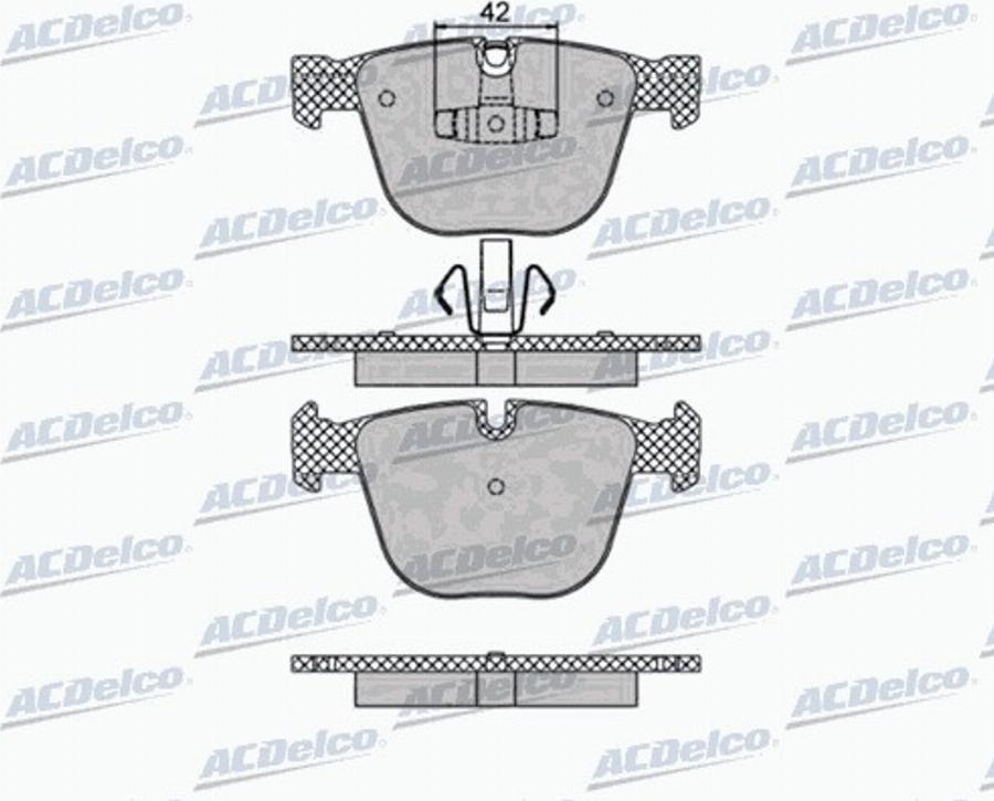 ACDelco AC0581473D - Bremžu uzliku kompl., Disku bremzes autodraugiem.lv