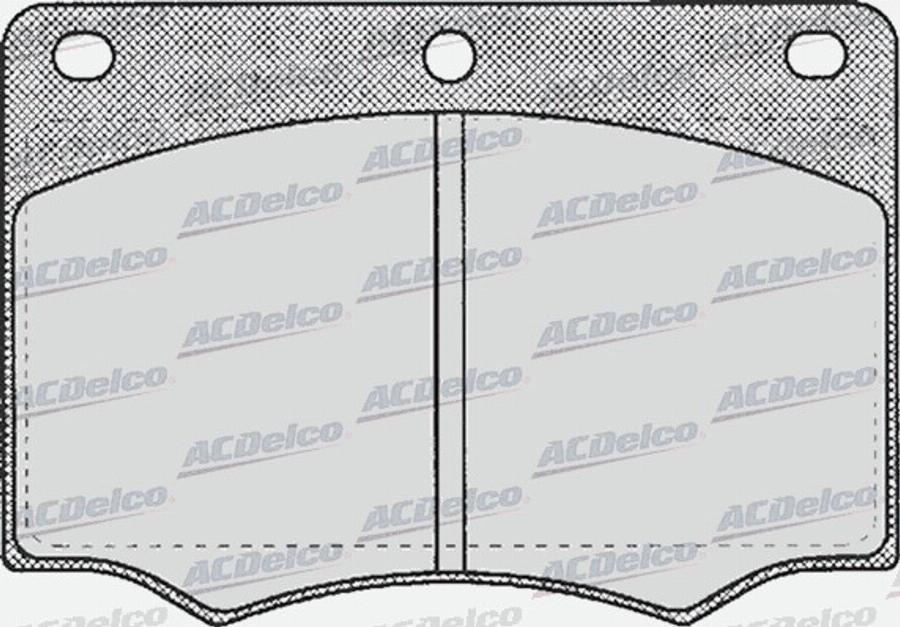 ACDelco AC058154D - Bremžu uzliku kompl., Disku bremzes autodraugiem.lv