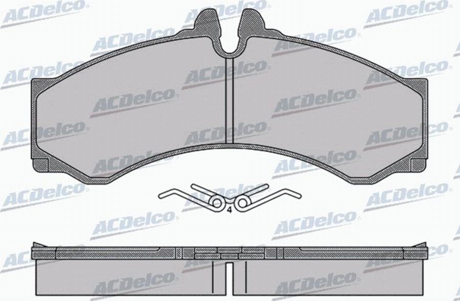 ACDelco AC0581517D - Bremžu uzliku kompl., Disku bremzes autodraugiem.lv