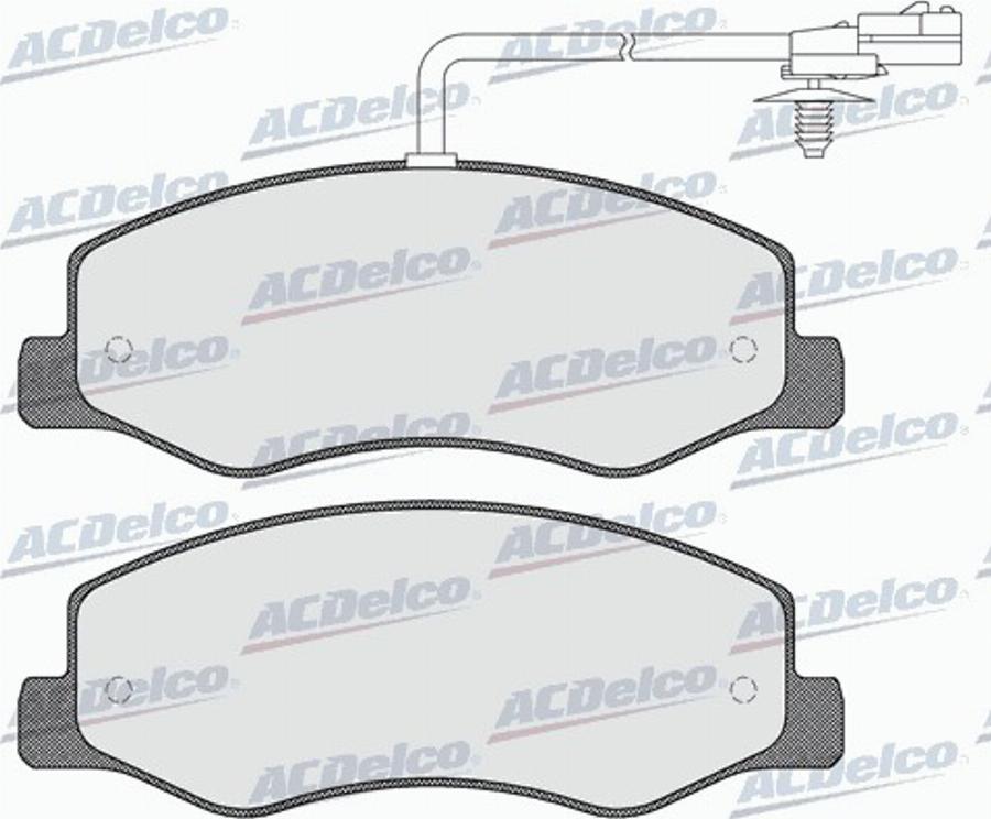 ACDelco AC0581570D - Bremžu uzliku kompl., Disku bremzes autodraugiem.lv